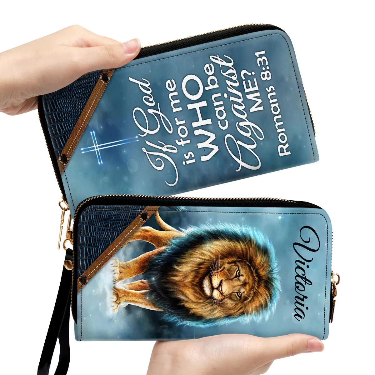 Christianart Designer Handbags, If God Is For Me Who Can Be Against Me Romans 8:31, Personalized Gifts, Gifts for Women.