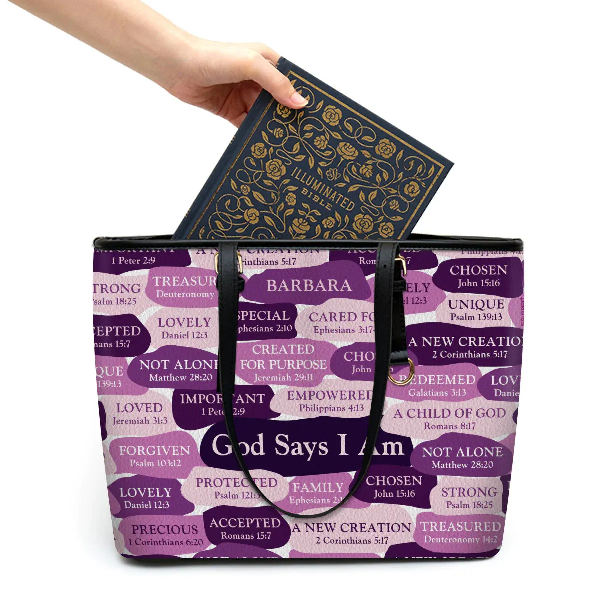 Christianart Designer Handbags, What God Says About You, Personalized Gifts, Gifts for Women.
