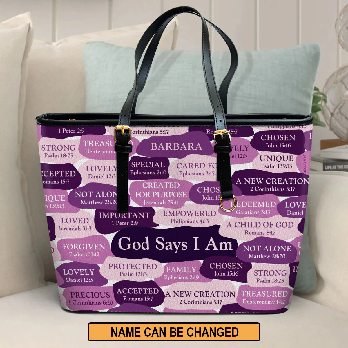 Christianart Designer Handbags, What God Says About You, Personalized Gifts, Gifts for Women.