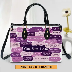 Christianart Designer Handbags, What God Says About You, Personalized Gifts, Gifts for Women.
