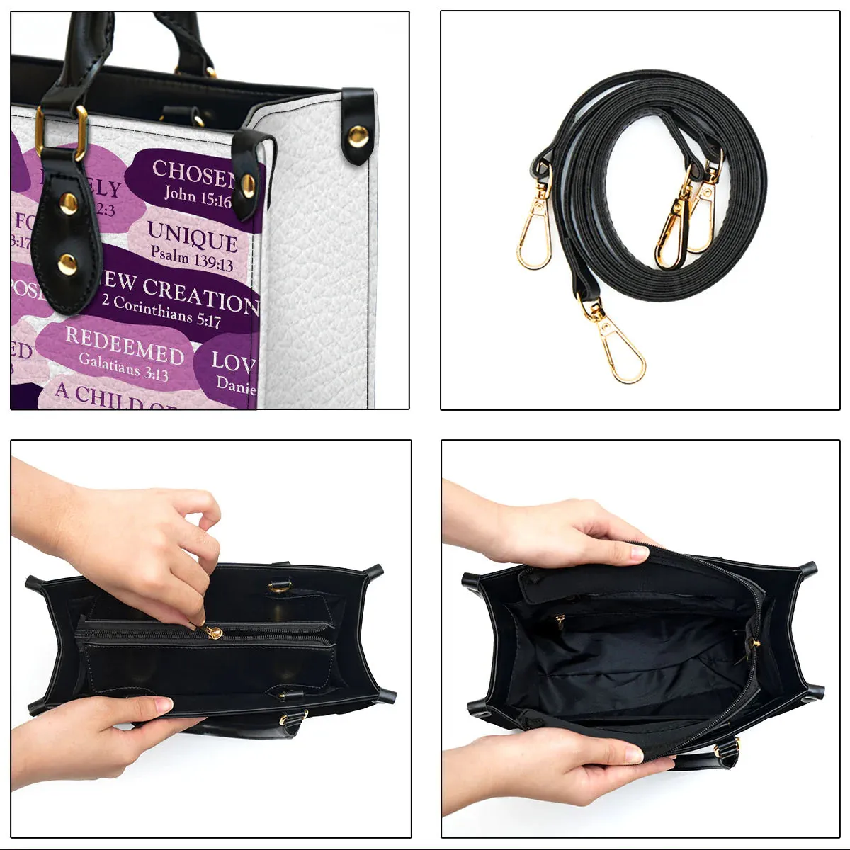 Christianart Designer Handbags, What God Says About You, Personalized Gifts, Gifts for Women.