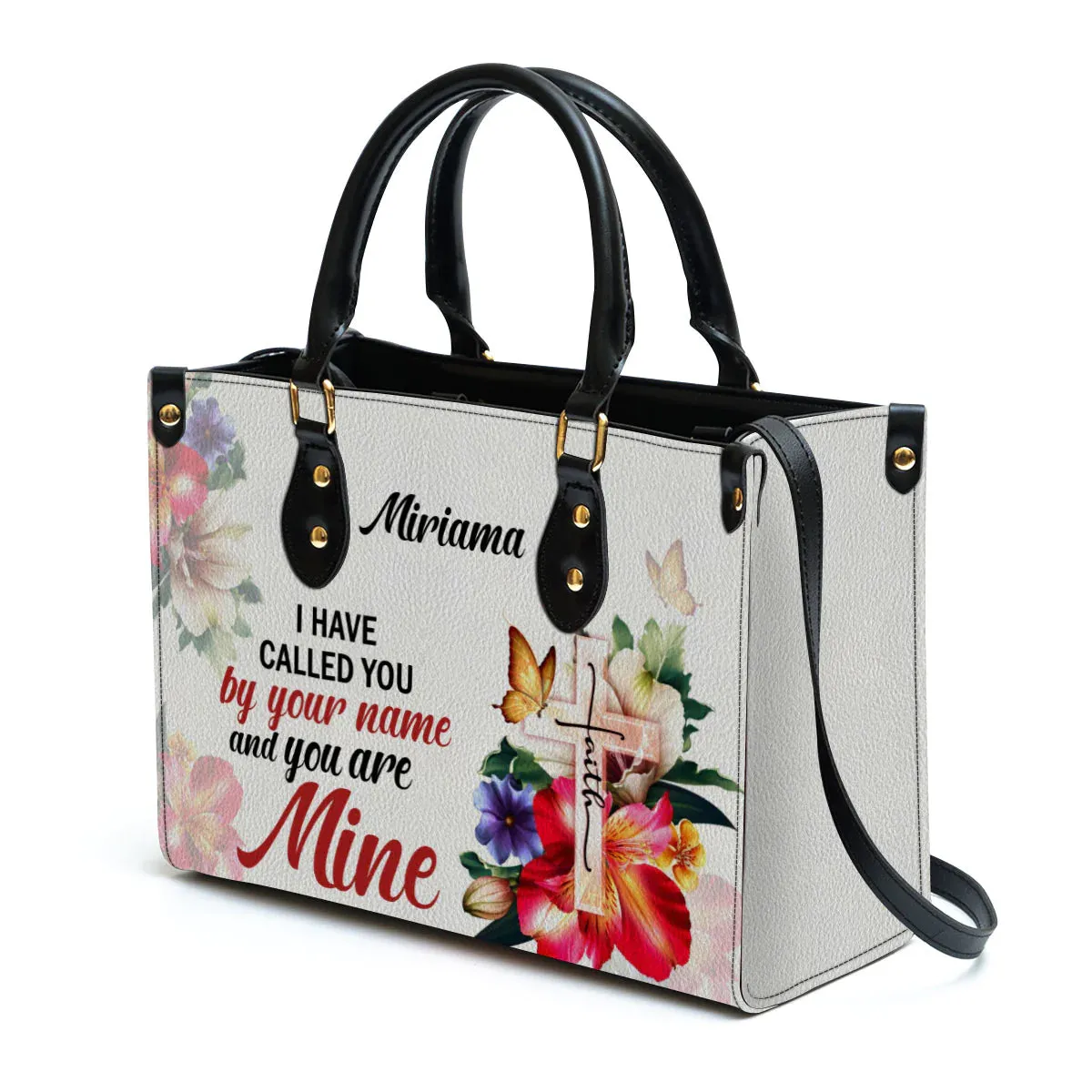 Christianart Handbag, I Have Called You By Your Name Isaiah 43:1, Personalized Gifts, Gifts for Women.