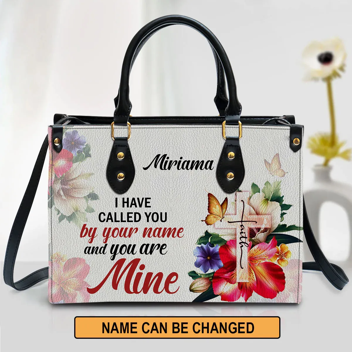 Christianart Handbag, I Have Called You By Your Name Isaiah 43:1, Personalized Gifts, Gifts for Women.