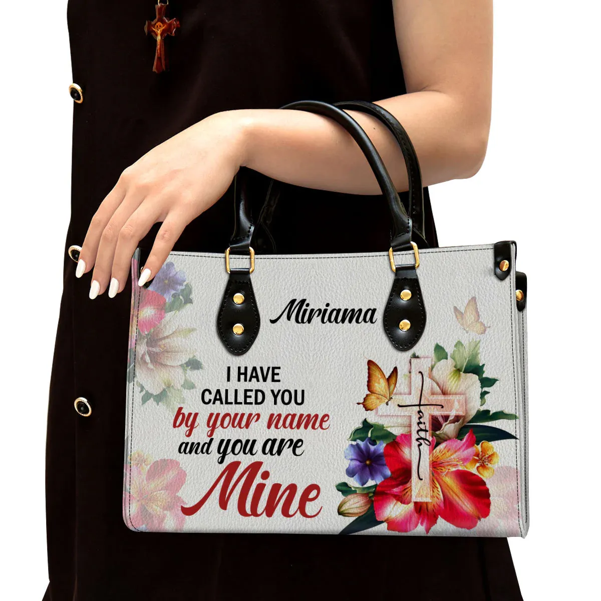 Christianart Handbag, I Have Called You By Your Name Isaiah 43:1, Personalized Gifts, Gifts for Women.