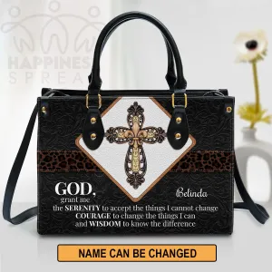 Christianart Handbag, Personalized Hand Bag, God and Cross, Personalized Gifts, Gifts for Women.
