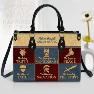 Christianart Handbag, Personalized Hand Bag, The Gospel Of Peace, Personalized Gifts, Gifts for Women.