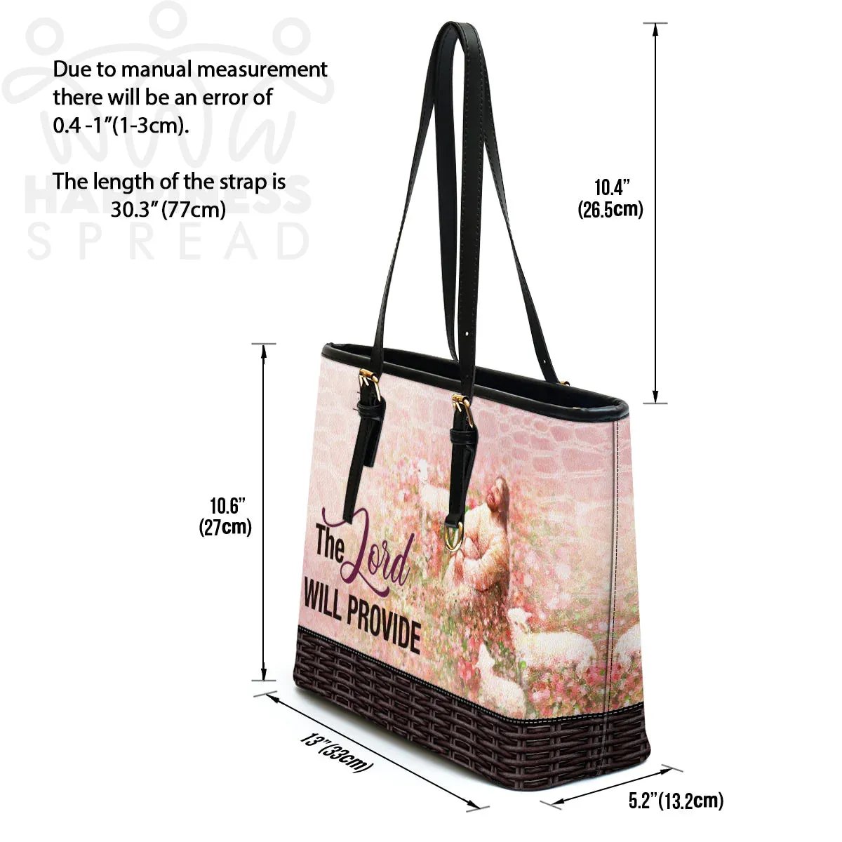 Christianart Handbag, Personalized Hand Bag, The Lord Will Provide, Personalized Gifts, Gifts for Women.