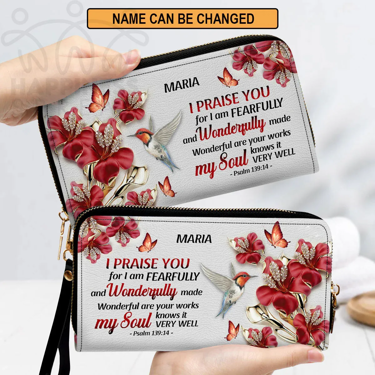 Christianart Handbag, Personalized Hand Bag, Wonderful Are Your Works, Personalized Gifts, Gifts for Women.