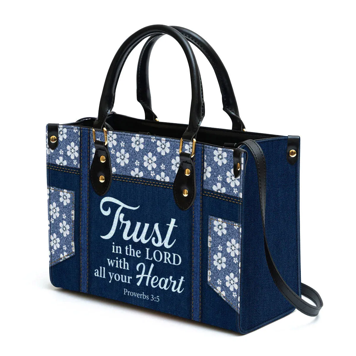 Christianart Handbag, Trust In The Lord With All Your Heart, Personalized Gifts, Gifts for Women.
