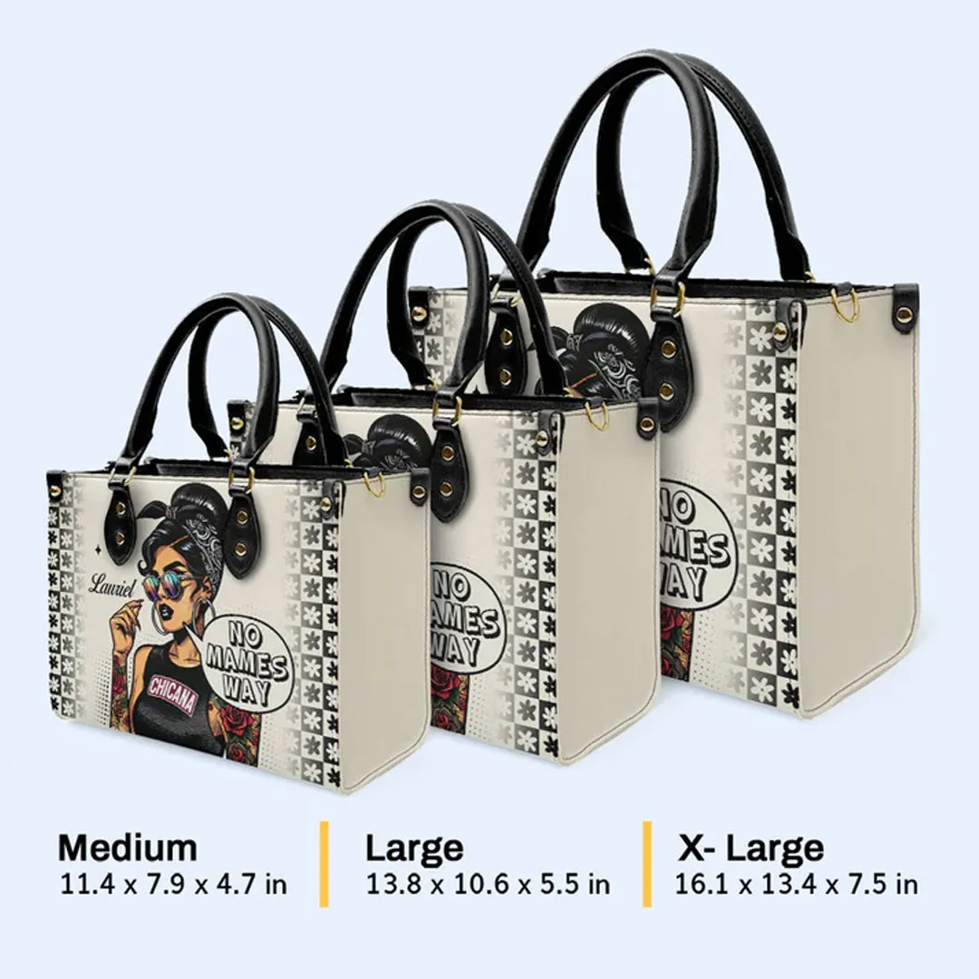 CHRISTIANARTBAG 'Chicana Attitude' Personalized Pop Art Leather Handbag - CABLTHB12300324.