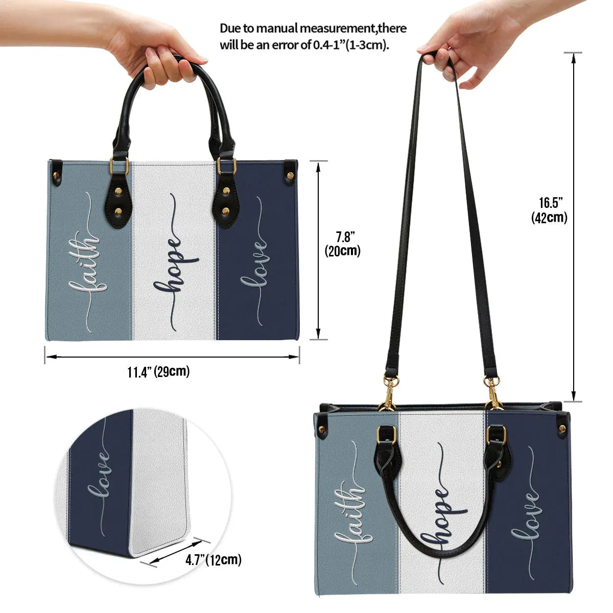 Christianartbag Handbag, Faith Hope Love Christ, Personalized Gifts, Gifts for Women, Christmas Gift.