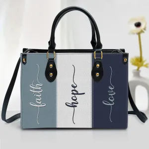 Christianartbag Handbag, Faith Hope Love Christ, Personalized Gifts, Gifts for Women, Christmas Gift.
