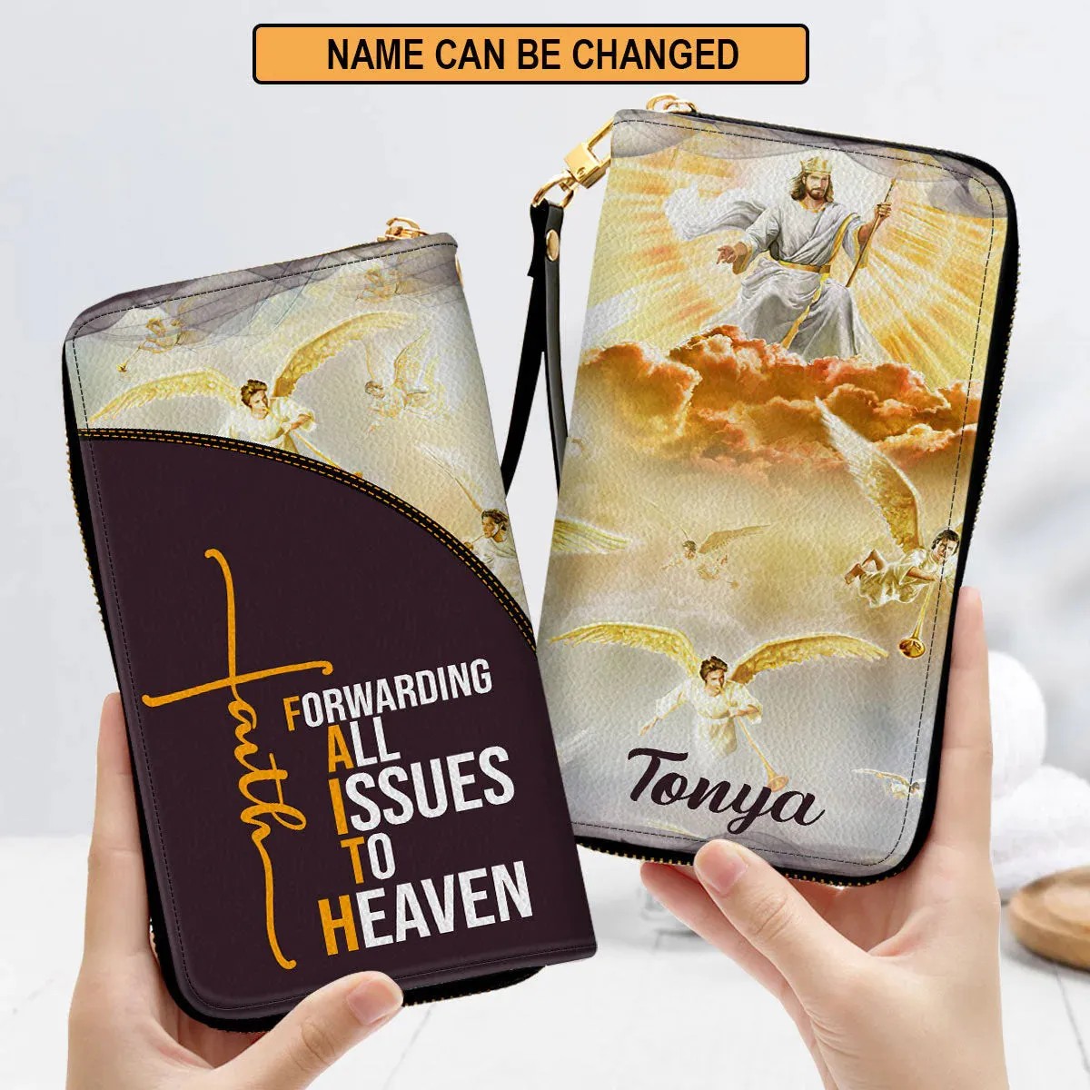 Christianartbag Handbag, Forwarding All Issues To The Heaven, Personalized Gifts, Gifts for Women, Christmas Gift.