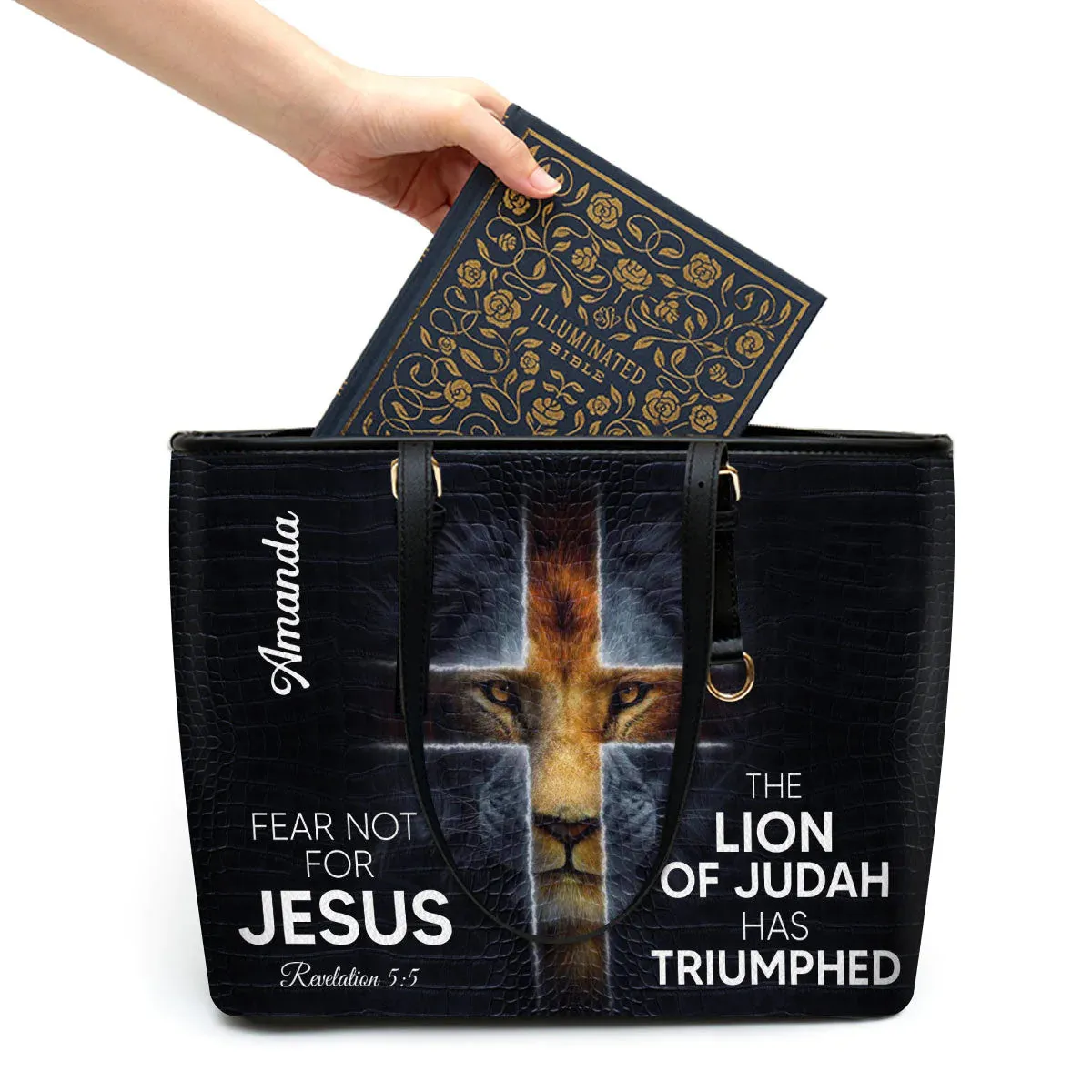 Christianartbag Handbag, The Lion Of Judah Has Triumphed Leather Handbag, Personalized Gifts, Gifts for Women, Christmas Gift.