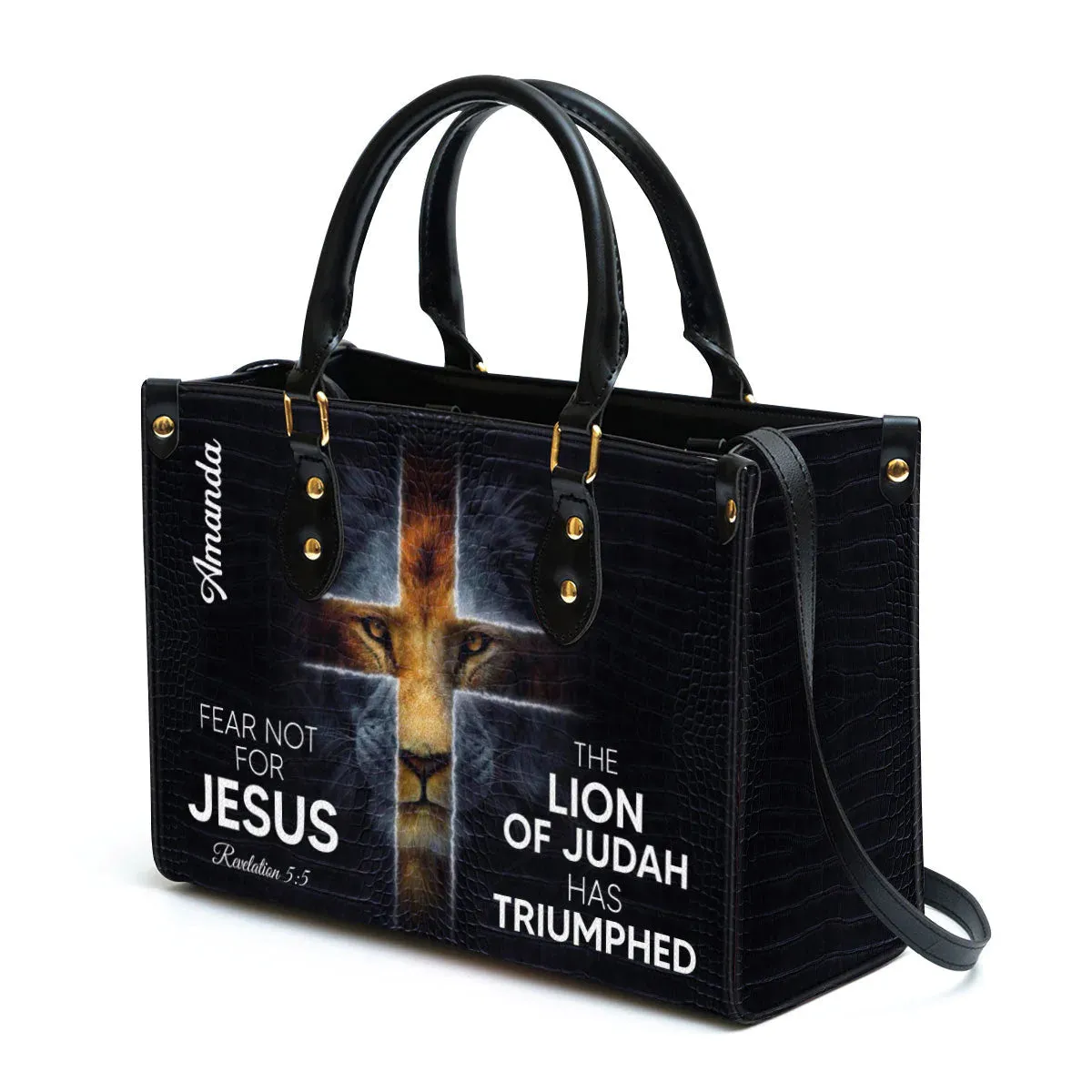 Christianartbag Handbag, The Lion Of Judah Has Triumphed Leather Handbag, Personalized Gifts, Gifts for Women, Christmas Gift.