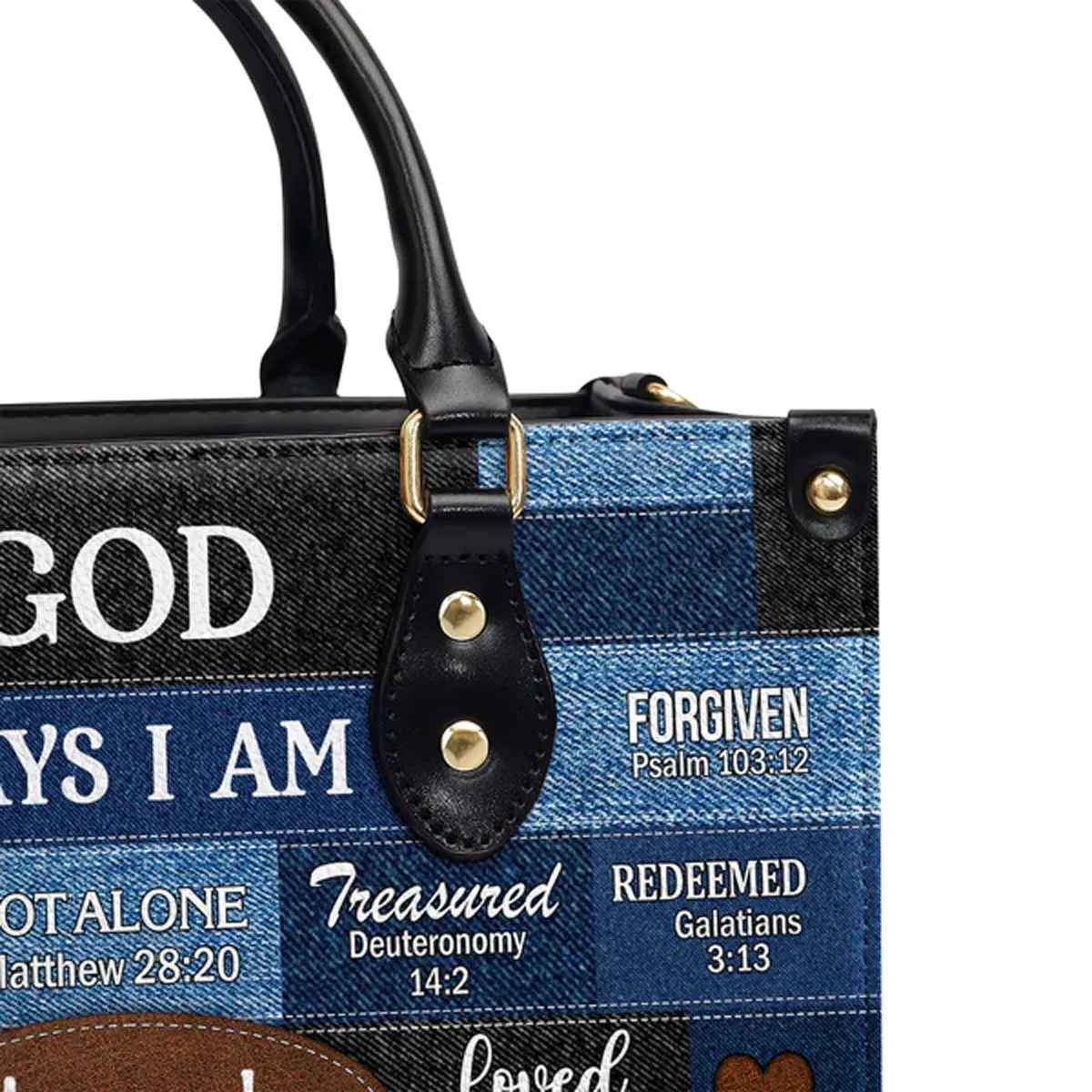 Christianartbag Handbags, God Says I Am Strong Leather Bags, Personalized Bags, Gifts for Women, Christmas Gift, CABLTB01300723.