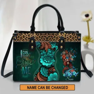 Christianartbag Handbags, I Can Do All Things Through Christ Philippians 4:13 Personalized Leather Bags, Personalized Bags, Gifts for Women, Christmas Gift, CABLTB01280823.