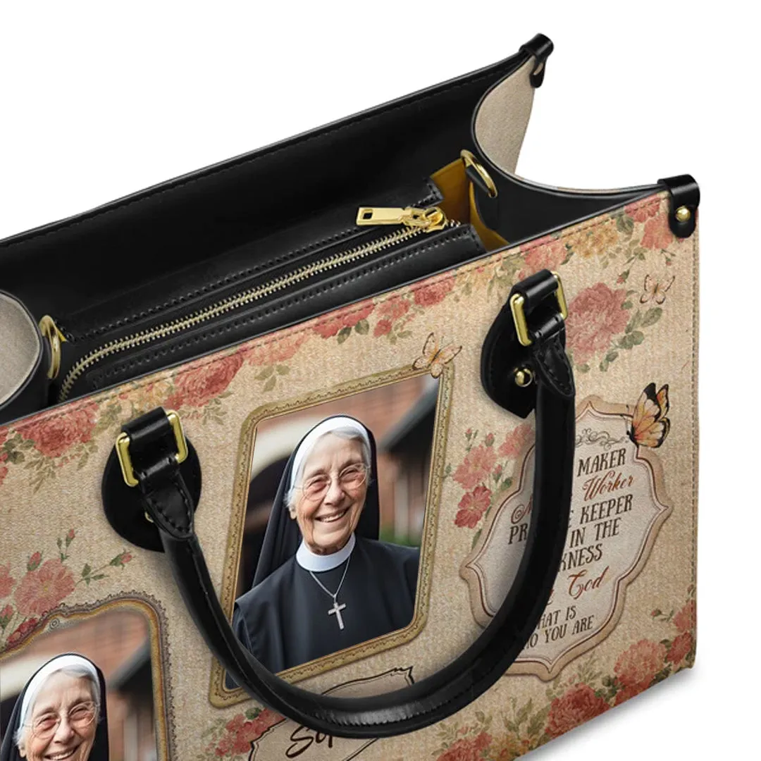 Christianartbag Handbags, Way Maker Miracle Worker Promise Keeper Leather Handbag, Handbag Design, Personalized Leather Handbag, Gifts for Women, CABLTB01141223.