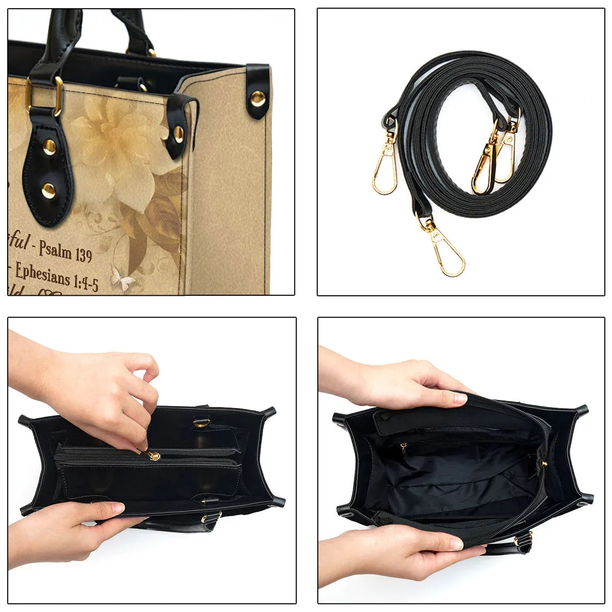 Christianartbag Handbags, You Are Protected Beautiful Strong Loved Leather Bags, Personalized Bags, Gifts for Women, Christmas Gift, CABLTB01300723.