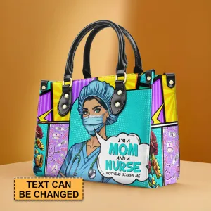 CHRISTIANARTBAG Heroic Mom & Nurse Pop Art Leather Handbag - CABLTHB07300324.