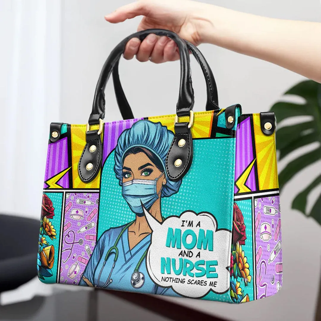 CHRISTIANARTBAG Heroic Mom & Nurse Pop Art Leather Handbag - CABLTHB07300324.