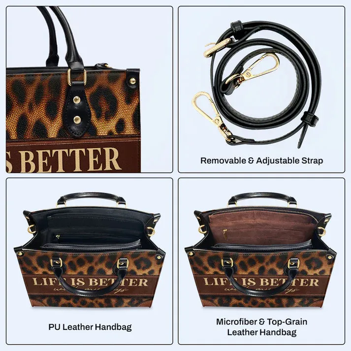 CHRISTIANARTBAG - Life Is Better With My Boys - Bespoke Leather Handbag - CABLTHB19300324.