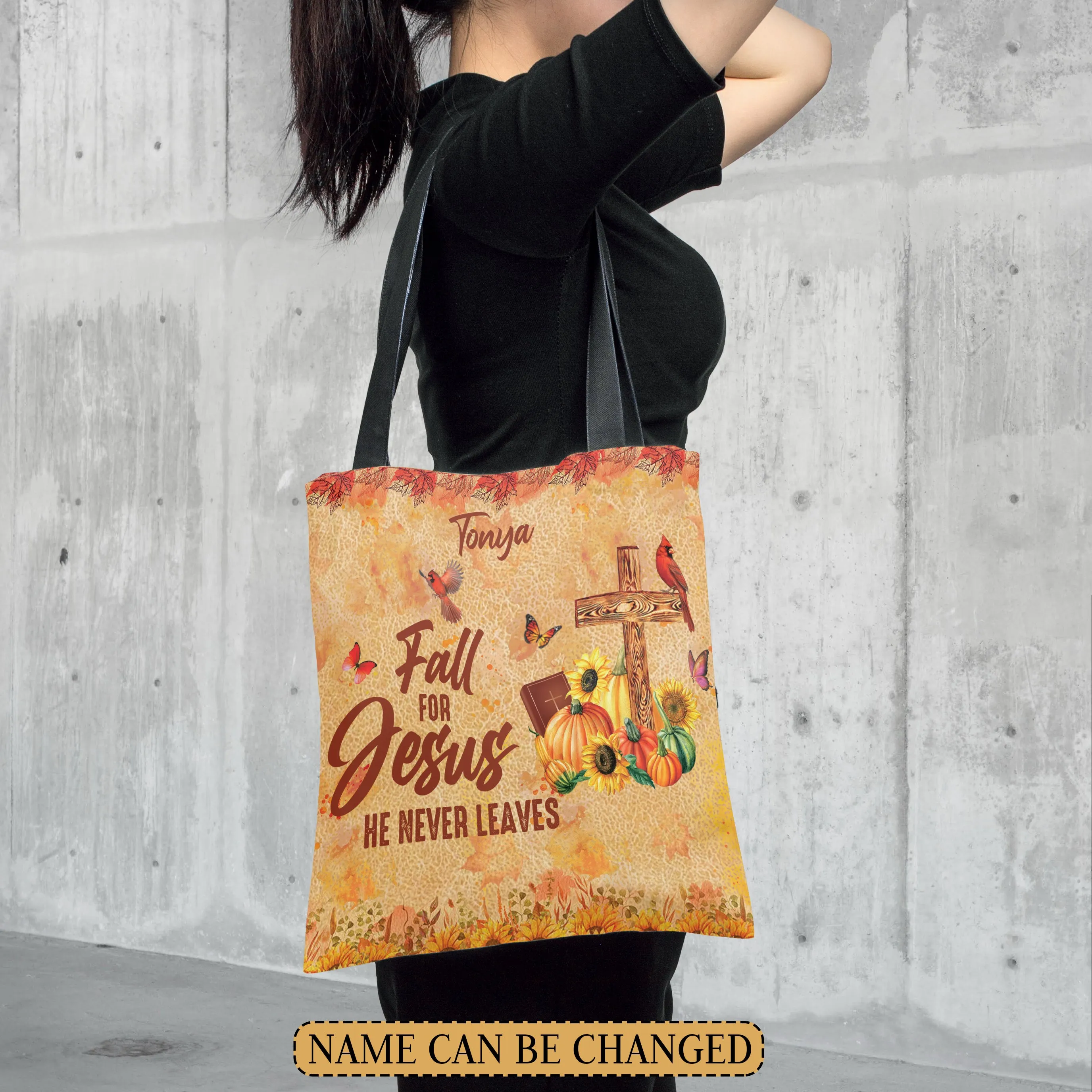 Christianartbag TOTE Bag, Fall Collection TOTE Bag - Durable Polyester Canvas with Stylish Designs, Personalized TOTE Bag, CAB01031023.