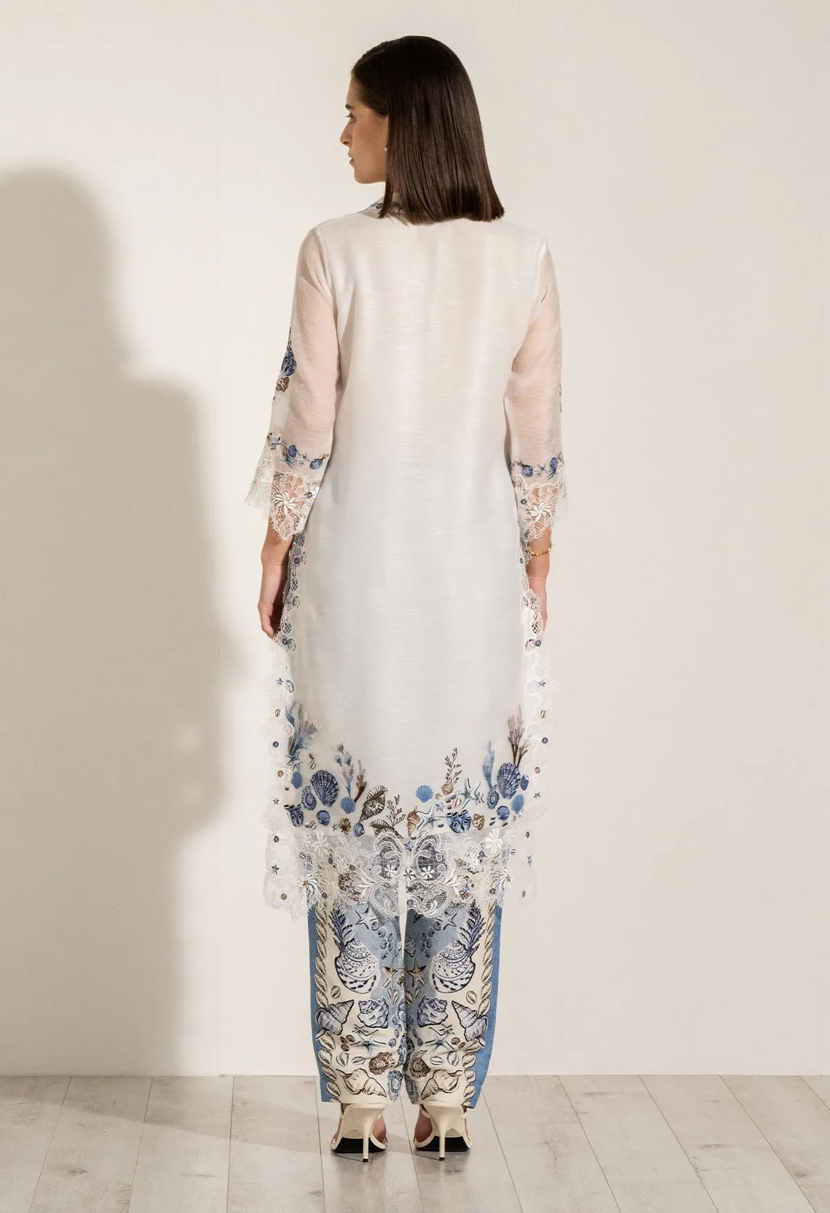 Clara white tunic