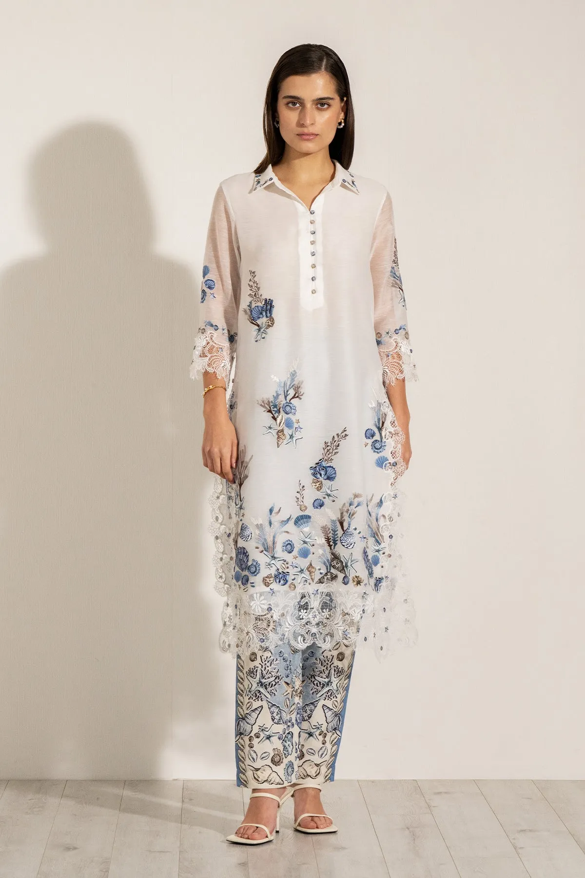Clara white tunic