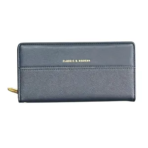Classic and Modern Slim Zipper Wallet