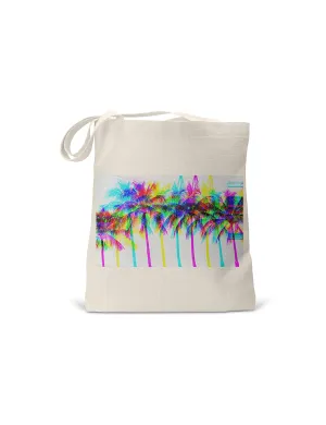 Colorful Palm Tree Tote Bag, College Student Gift, Mother's Day Gift, Christmas Gift