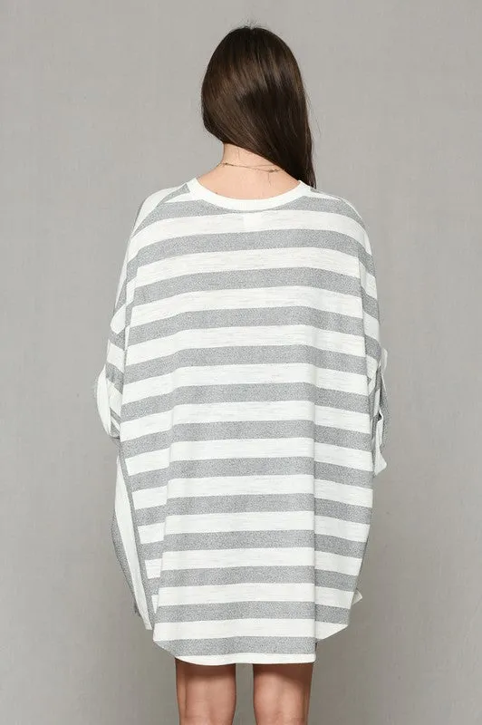 COME OVER STRIPE TUNIC