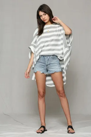 COME OVER STRIPE TUNIC