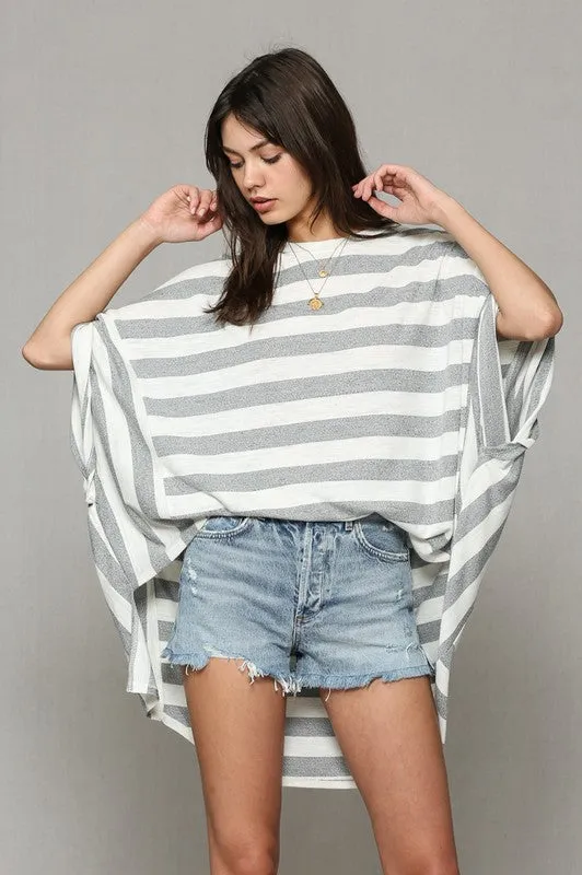 COME OVER STRIPE TUNIC