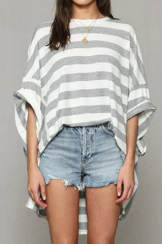 COME OVER STRIPE TUNIC