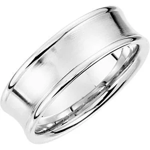 Concave Band with Satin Finish 51202 - 7.5 mm