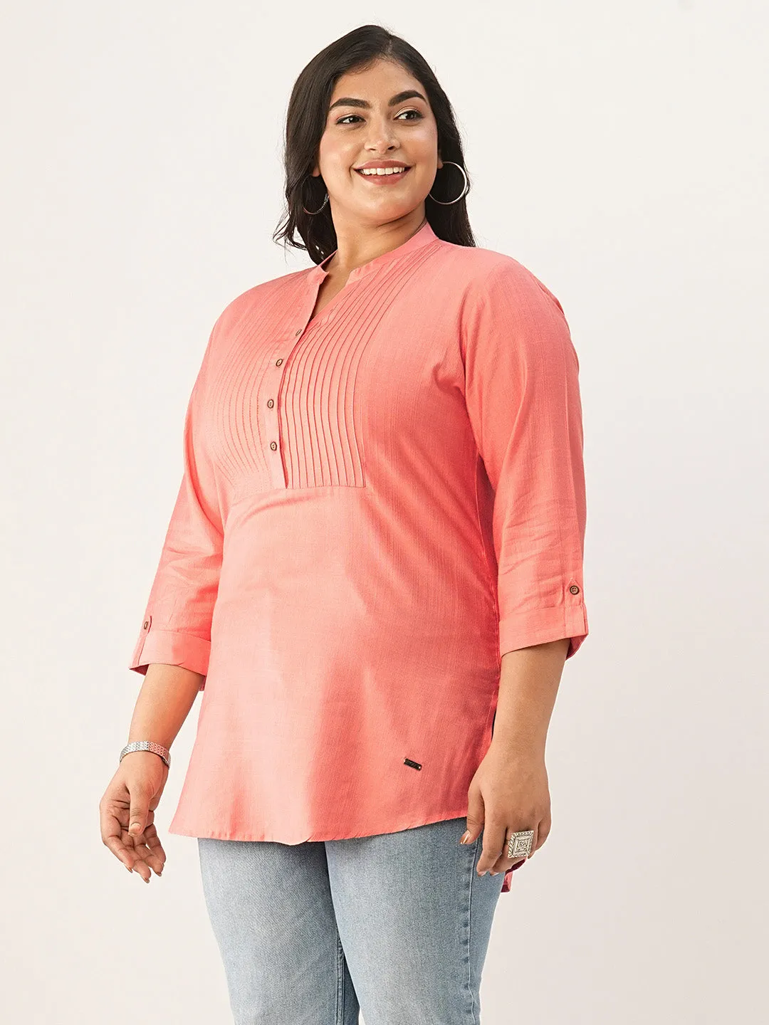 Coral Comfort Fit Rayon Tunics for Women Online in India Hip Length Straight - Zola