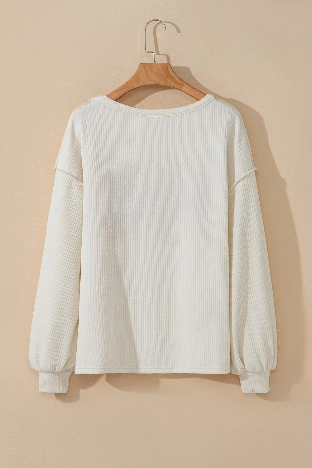 Corded Exposed Seam KnitTop