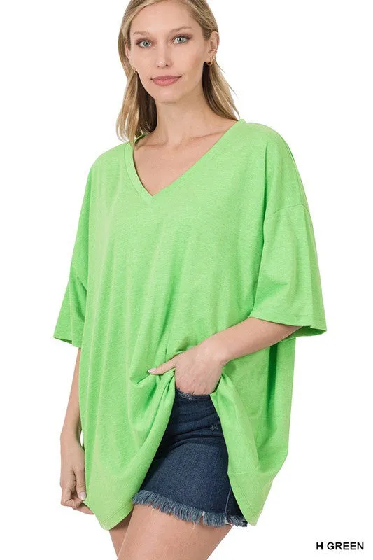 Cotton Drop Shoulder Boyfriend Box Tee