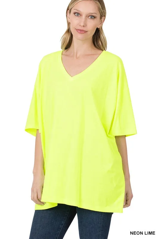 Cotton Drop Shoulder Boyfriend Box Tee