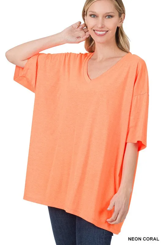 Cotton Drop Shoulder Boyfriend Box Tee