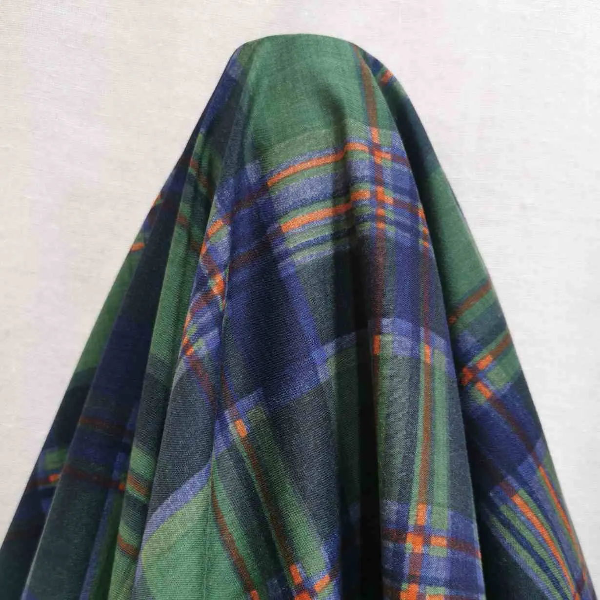 Cotton, Emerald Check