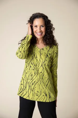 Cozy Wavy Dots Tunic