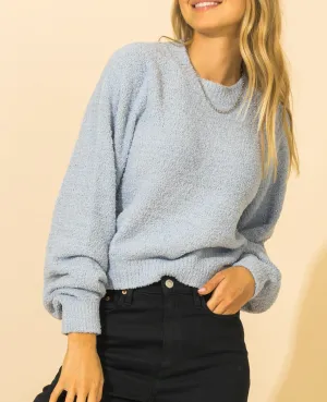 Crew Neck Balloon Sleeve Sweater