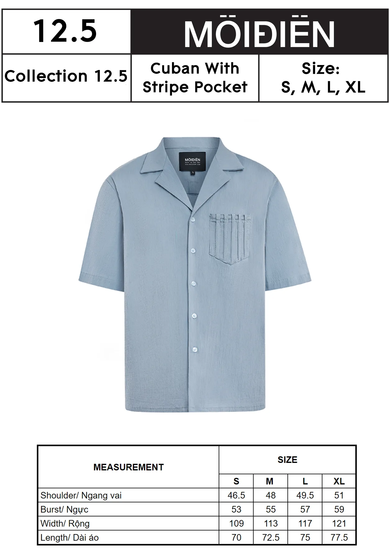 Cuban With Stripe Pocket