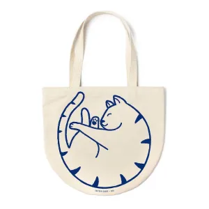 Curled Cat Tote Bag
