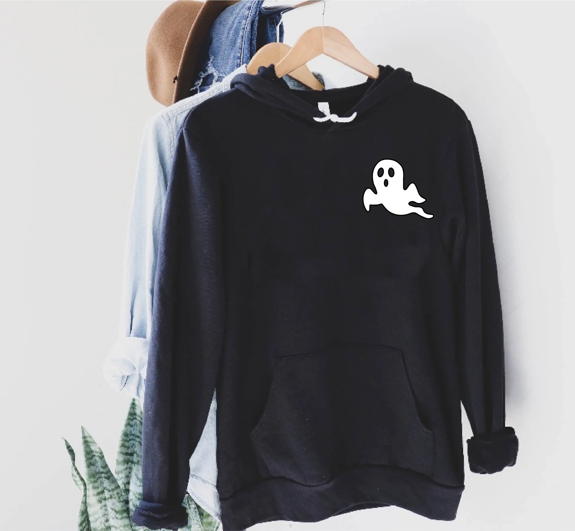 Cute Ghost Hoodie | Halloween Hoodie | Soft Unisex Fleece Hoodie