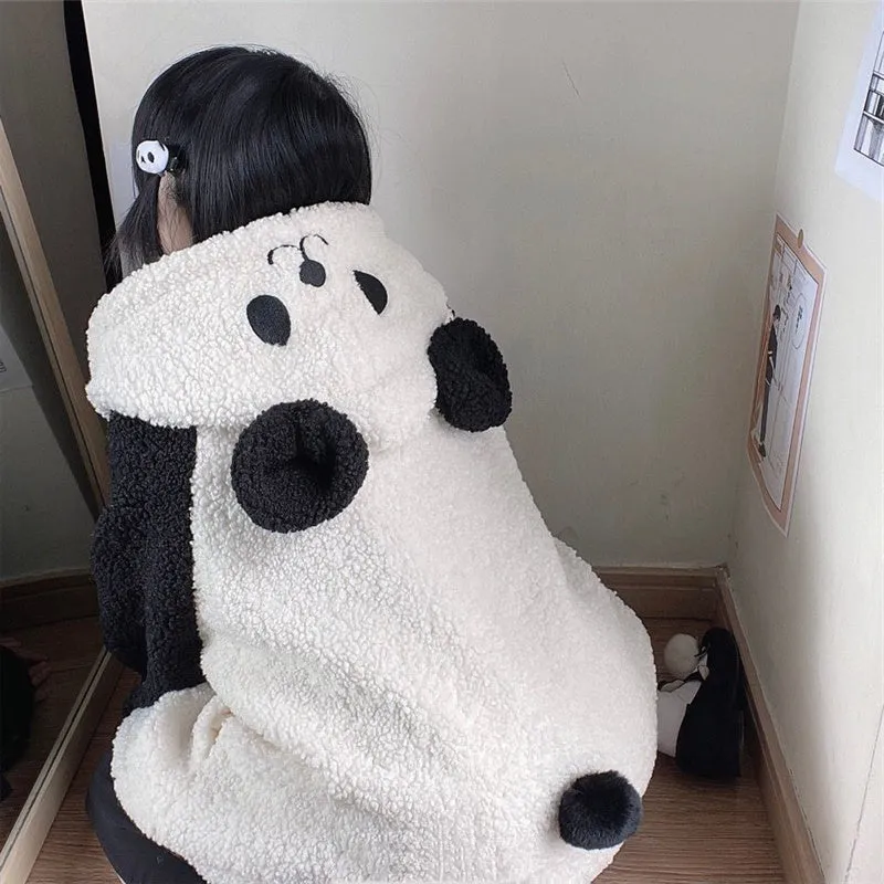 Cute panda plush coat yc50225