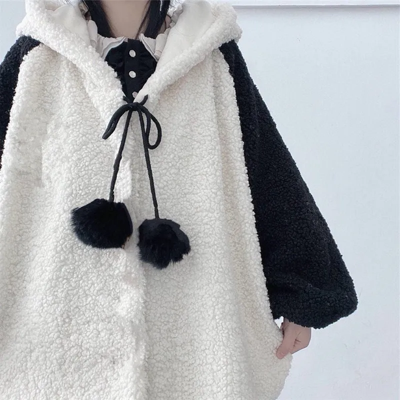 Cute panda plush coat yc50225