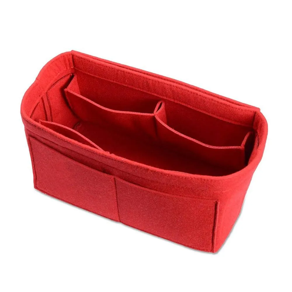 Cyflymder Purse Organizer Insert Makeup Handbag , Felt Bag organizer with zipper, Handbag & Tote Shaper, Fit Cosmetic Bags Never Full,Tote